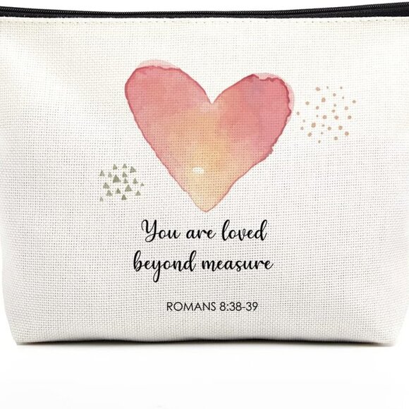 Christian Gifts for Women Religious Bible Verse Makeup Bag Inspirational Scriptu - Picture 1 of 5
